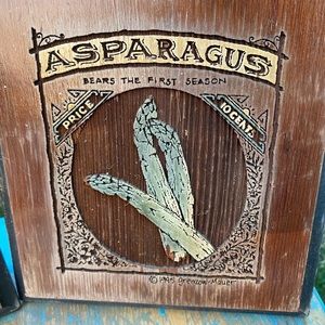 Cute vintage wood vegetable signs